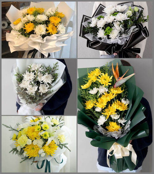浙江省衢州衢江区莲花镇犁金园村白事花束代送